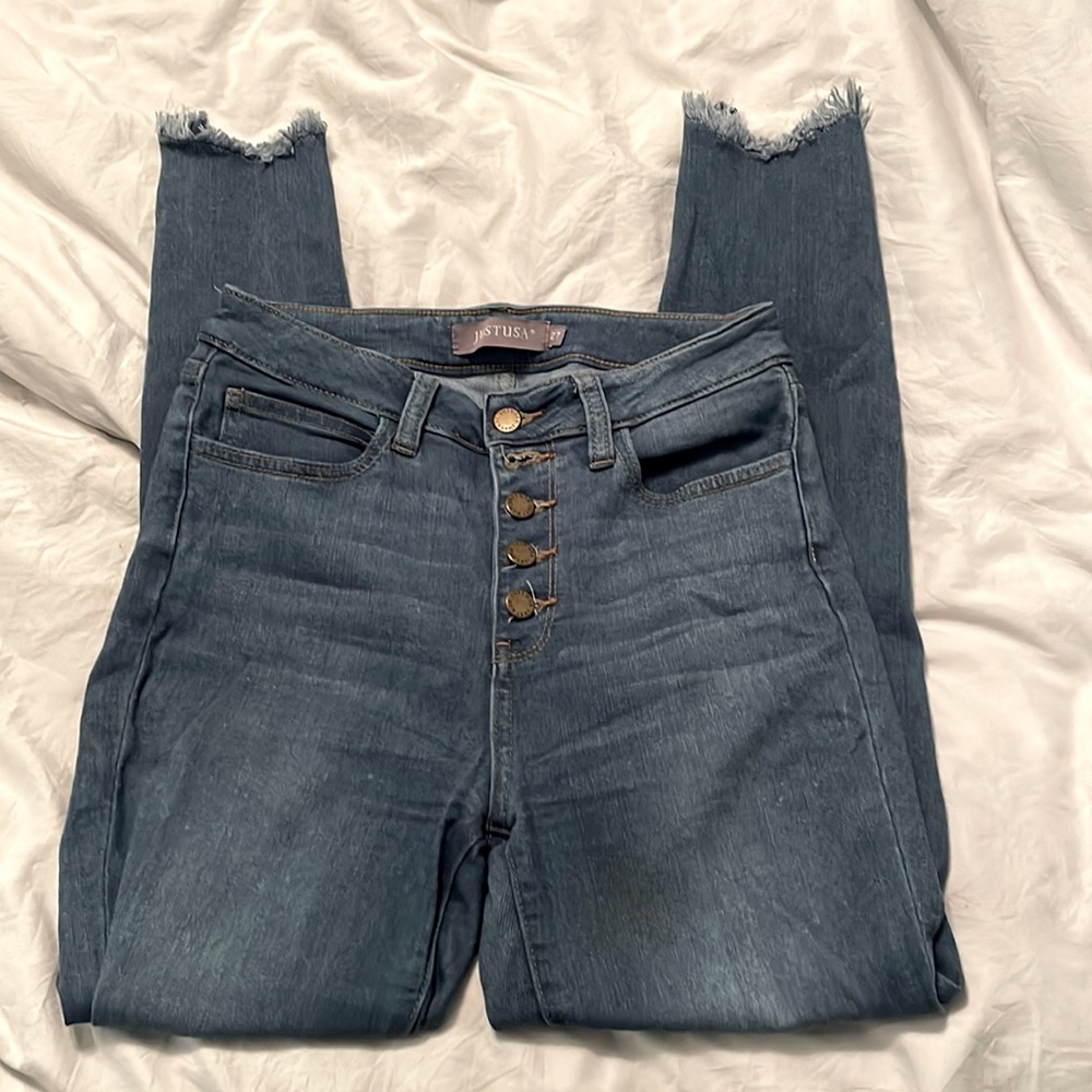 High waisted Size 27 Justusa Jeans.